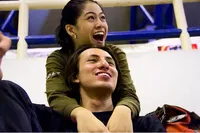 FOTO:Pasangan Baru, Dylan Carr - Hana Saraswati Mesra Penuh Cinta