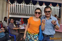 Foto Mayangsari dan Bambang Trihatmodjo Coblos Cagub DKI