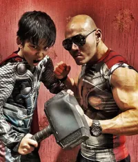 Galeri Foto Azka dan Deddy Corbuzier Jadi The Avengers, Epic!