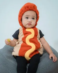 Gaya Gemas Rayyanza 'Cipung' Cosplay Jadi Hotdog, Anak Nagita Slavina dan Raffi Ahmad Bikin Netizen Pengin Gigit!