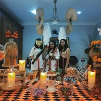 Halloween Party Khiran, Mayangsari Ubah Rumah Jadi Penuh Labu