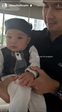 Ikut Acara Kajian dan Buka Puasa, 10 Potret Baby Izz Anak Nikita Willy Bikin Gemas Pakai Busana Muslim - 'Ustaz Kecil' Akrab dengan Habib