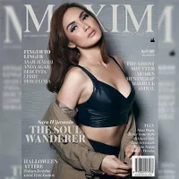 Jadi Model Maxim, Sara Wijayanto Pose Sensual di Atas Ranjang