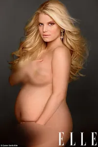 Jessica Simpson Pose Bugil Untuk Majalah Elle
