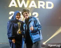 Kembali Toreh Prestasi, Ini 10 Potret Atta Halilintar dan Aurel Hermansyah Raih Brand Ambassador Terfavorit PS Awards 2022