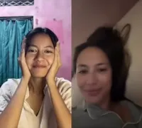 Ketika Pevita Pearce Nge-live dengan Klaudia Kristi Si 'Kembaran' Ketemu Gede