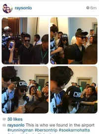 Kehebohan Fans di Bandara Soekarno Hatta Sambut Running Man