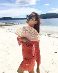 Liburan Eksotis Marissa Nasution di Raja Ampat, Jadi Putri Duyung
