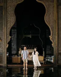 Liburan Rasa Pacaran, Tistha Nurma dan Afif Kalla Nikmati Indahnya Resort Mewah Bali