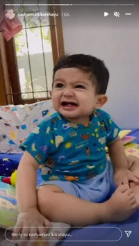 Makin Tampan, 11 Potret Baby Syaki Anak Rizki DA Dengan Mata Bulat & Mulai Tumbuh Gigi