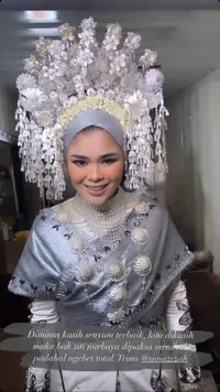 Manglingi, 9 Potret Cantik Sivia Azizah di Hari Pernikahan - Aura Pengantin yang Tampil Elegan Dipuji Para Sahabat