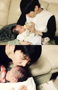 Momen Bintang Korea Bareng Keponakan, Salah Fokus Bikin Baper