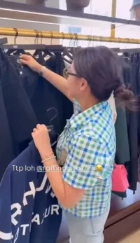 Momen Nagita Slavina Shopping di Korea, Pilih-Pilih Baju Sambil Nangis Teringat Anak di Rumah