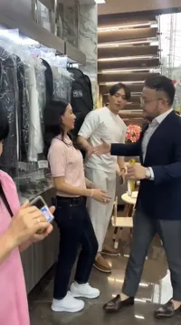 Momen Sarwendah dan Giorgio Antonio Fitting Jas ke Perancang Terkenal, Persiapkan Acara Spesial