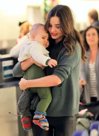 Miranda Kerr dan Baby Flynn di New York