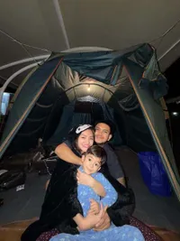 Nathalie Holscher Liburan Bareng Aripat & Adzam di Puncak