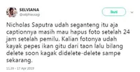 Nicholas Saputra Posting Foto Selfie, Netizen Langsung Bergejolak