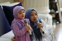 Nissa Sabyan di Rumah Ashanty, Nyanyi Bareng Arsy - Dirias Aurel