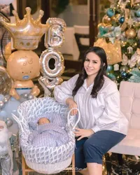 Pemotretan Perdana Momo Geisha Bareng Anak Kedua, Senyum Penuh Bahagia Gendong Baby Abe