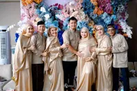 Penampilan Ayu Ting Ting di Tasyakuran 7 Bulanan Kehamilan Ketiga Syifa