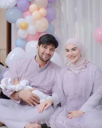 Potret Akikah Anak Kedua Irish Bella dan Ammar Zoni, Manis Dihadiri Keluarga dengan Tema Serba Warna Ungu