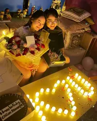 Potret Amanda Manopo Dapat Suprise Ulang Tahun dari Kenny Austin, Menangis Terharu