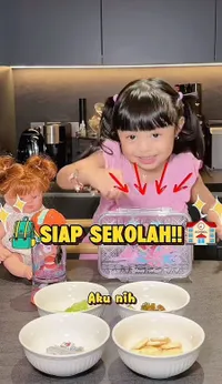 Potret Ameena Makin Jago Ngevlog, Siapin Bekal Buat ke Sekolah