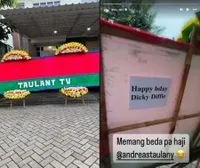 Potret Andre Taulany Si Raja Prank Karangan Bunga Di-prank Balik, Dapat Lawan Sepadan