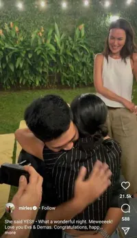 Potret Bahagia dan Haru Sophia Latjuba Melihat Eva Celia Dilamar, Sebentar Lagi Jadi Ibu Mertua
