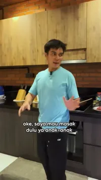 Potret Dapur Baim Wong, Desain Minimalis Industrial Bikin Nyaman