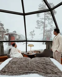 Potret Darma Mangkuluhur Cucu Soeharto Liburan Bareng Pacar ke Kutub Utara dan Finlandia, Bahagia Lihat Aurora