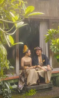 Potret di Balik Layar Prewedding Mahalini dan Rizky Febian, Usung Adat Bali - Baru Diunggah Jelang Nikah