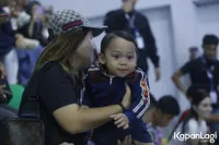 Potret Gemas Baby L Anak Lesti Kejora Saat Dukung Rizky Billar, Sempat Bikin Pertandingan Tenis Meja Terhenti