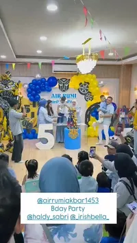 7 Potret Irish Bella dan Haldy Sabri Rayakan Ultah Air Rumi, Temanya Anak Laki Banget