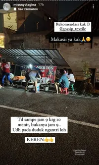 Potret Keluarga Nycta Gina Makan di Emperan Bareng Babysitter, Rela Antre dan Kena Polusi