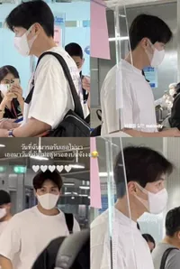 Potret Kim Seon Ho di Thailand yang Ganteng Cuma Pakai Kaos Putih, Muncul Pertama Kali Setelah Sempat Vakum