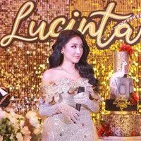 Potret Lucinta Luna Makin Cantik Pakai Gaun Belahan Tinggi di Pesta Ulang Tahun, Netizen: Cewek Asli Kalah!