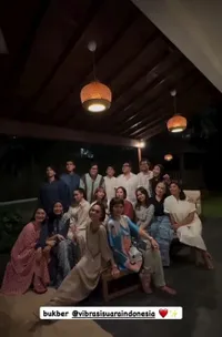 Potret Musisi Hits Bukber di Rumah Ariel Noah, Dihadiri BCL, Rossa, Sampai Vina Panduwinata