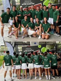 Potret Nia Ramadhani Ikut Turnamen Padel di Singapura Pertama Kali