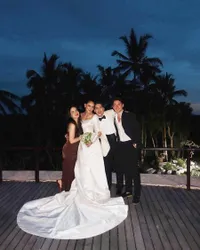 Potret Nino Fernandez dan Steffi Zamora Akhirnya Go Public, Kompak Posting Foto Berdua di Nikahan Luna Maya