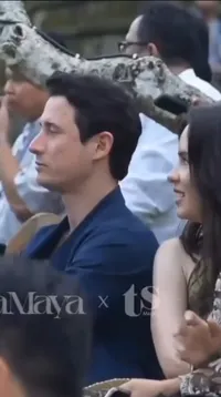 Potret Nino Fernandez dan Steffi Zamora Duduk Berdampingan di Akad Nikah Luna Maya, Terlihat Serasi