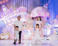Potret Perayaan Meriah Ulang Tahun ke-6 Sheenagabriella Aurora Anak Momo Geisa, Tampil Cantik Kenakan Dress