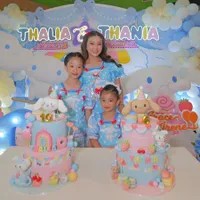 Potret Perayaan Ultah Thalia - Thania, Sarwendah Akur dengan Ruben Onsu - Pesta Meriah Penuh Tawa