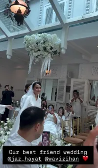 Potret Pernikahan Jaz Hayat dan Wavi Zihan yang Berlangsung Syahdu