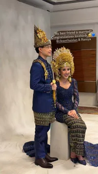 Potret Pernikahan Teuku Rassya dan Cleantha Islan, Pagi Biru Malam Putih