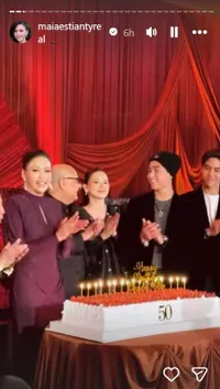 Potret Pesta Ultah Maia Estiany ke-50: Dihadiri Rekan Artis hingga Menantu