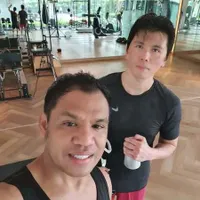 Potret Reino Barack Dipuji Ganteng Selesai Latihan Tinju, Mengaku Capek
