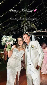 Potret Resepsi Pernikahan Amanda Gonzales dan Christian Rontini, Romantis dan Intim di Pinggir Pantai