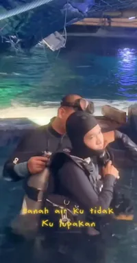 Potret Ruben Onsu Latihan Diving, Bakal Kibarkan Bendera Merah Putih di Kolam Hiu