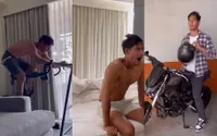 Potret Rutinitas Pagi Richard Kyle, Bangun Tidur Telanjang Dada Sampai Olahraga: Menguap Aja Ganteng!